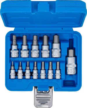 BGS 74257 Doppen set | Inbus | 1/4", 3/8", 1/2" | 13-delig
