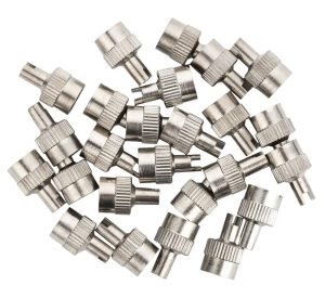 REDATS Metalen ventieldopjes | Met ventielsleutel | 25 stuks