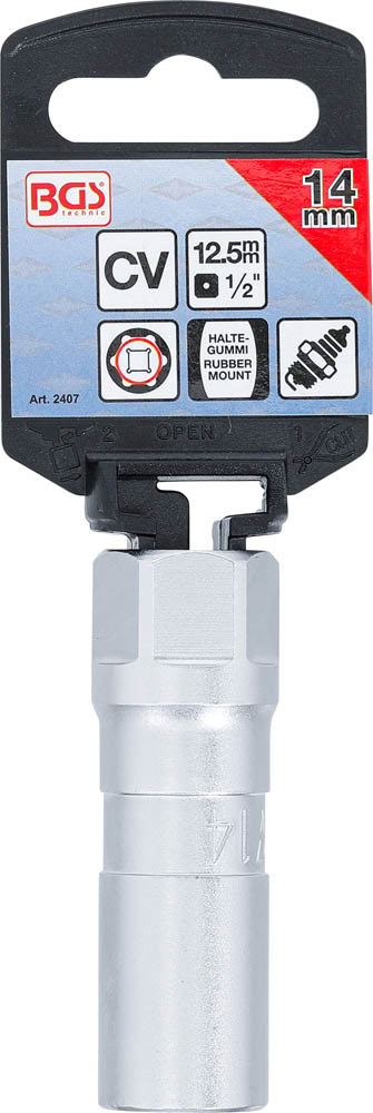 BGS 5315 Per Mozzo Ruota Chiave Candele 14 Inserto Per Candele BGS 2407 - Azionamento 1/2 InserTO Azionamento Quadrato 1/2 Pollici