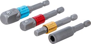 BGS 20814 Adapter set voor boormachines | gekleurd | 4-delig