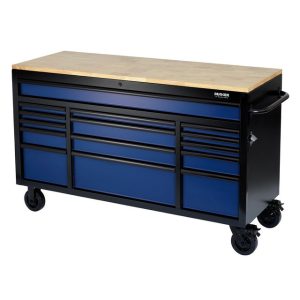 BUNKER D10747 BUNKER Gereedschapswagen / werkbank 155cm, blauw