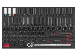 FORCE FC-4891 Krachtdoppen combinatie set 89-delig
