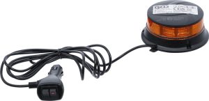 BGS 70342 Roterend zwaailicht | geel | met magneet | 12V / 24V | Ø 130 mm