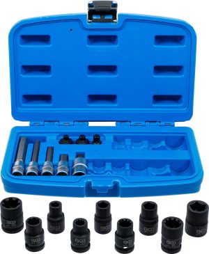BGS 74283 Remklauwdop- en bitdop set | 17 stuks