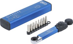 BGS 74295 Momentsleutel | aandrijving binnenzeskant 6,3 mm (1/4") | 2 - 10 Nm | met bitset | 9-delig