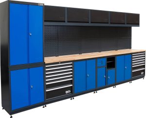 BGS 80130 Werkplaatsopstelling | Rechte opstelling | Houten werkblad | 6 modules