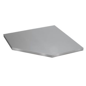 BUNKER D33203 Modulaire roestvrijstalen werkblad voor hoekkast