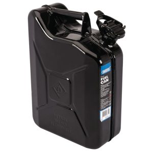 DRAPER D07664 Jerrycan staal, 10L, zwart
