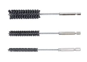WT-1358 Hoonborstel set | Flexibel | Voor boormachine | 3-delig