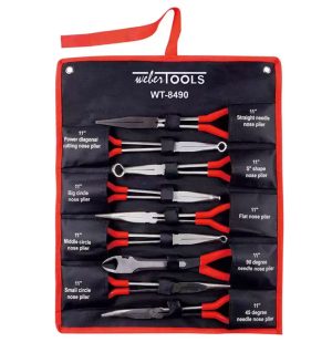 WT-8490 Tangen set | Lange uitvoering | 9-delig