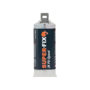 SUPER FIX 1601005 2K PU speed lijm | 60 sec | Zwart | 50ml