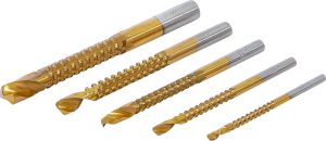 BGS 50795 HSS Freesboren set | titanium gecoat | 3 - 8 mm | 5-delig
