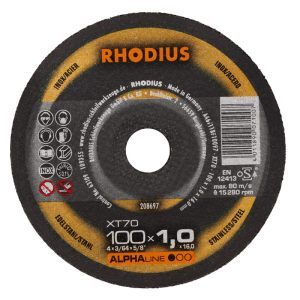 RHODIUS R208697 Doorslijpschijf Ø100x1x16mm