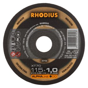 RHODIUS R207436 Doorslijpschijf Ø115x1x22,23mm