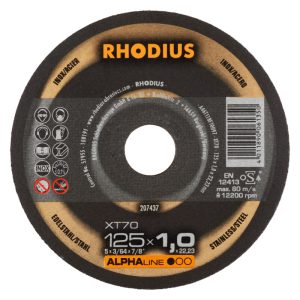 RHODIUS R207437 Doorslijpschijf Ø125x1x22,23mm