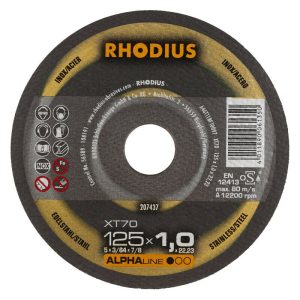 RHODIUS R208226 Doorslijpschijf Ø125x1x22,23mm | 10 stuks
