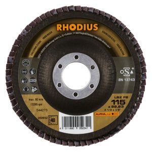 RHODIUS R202652 Lamellen schijf afgeschuind, Ø115/22mm, K40