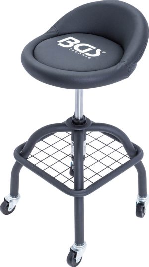 BGS 70145 Werkplaatskruk | met 4 wielen | in hoogte verstelbaar | 540 - 680 mm