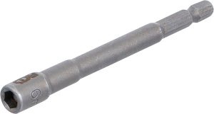 BGS 2762 Dopsleutel zeskant, extra lang | voor boormachines | 6,3 mm (1/4") aandrijving zeskant | 6 mm