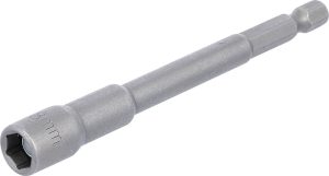 BGS 2764 Dopsleutel zeskant, extra lang | voor boormachines | 6,3 mm (1/4") aandrijving zeskant | 8 mm