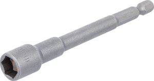 BGS 2766 Dopsleutel zeskant, extra lang | voor boormachines | 6,3 mm (1/4") aandrijving zeskant | 10 mm