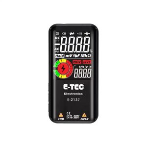 E-TEC E-2137 Automatische digitale multimeter | incl. testpunten, rood-zwart