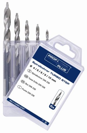 DELTACH 736001 Spiraalborenset Turbo Step t/m 10mm | 5-delig