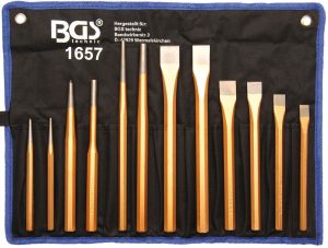 BGS 1657 Pendrijver-/beitel-/centerpunt set | 12-delig