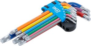 BGS 74458 Haakse L-sleutels gekleurd | Lang | Torx | 9-delig