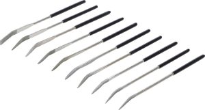 BGS 1921 Diamant vijlen set | gebogen | 140 x 3 mm | 10-delig