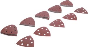 BGS 80815 Schuurpapier voor delta schuurmachine | 95 x 95 mm | K 40 - 180 | 50-delig