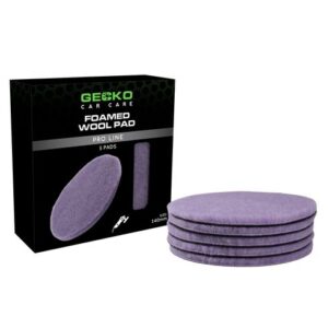 GECKO 687846 Foamed Wool pads | Ø 140mm | 5 stuks (Voor Steunplaat 125mm)