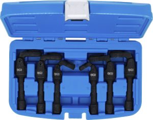 BGS 74302 Crowfoot sleutel set | 10 mm (3/8") aandrijving | met gewricht | 6-delig