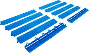 BGS 74547 Kunststof Tegels Zijframe Set | Kliksysteem | 400 x 55 x 15 mm | 10-delig