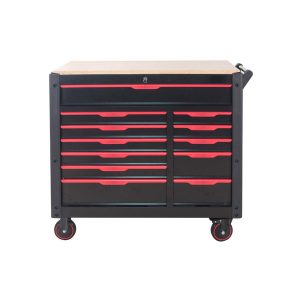 WT-5065-300 Gereedschapswagen gevuld | XXL | Houten bovenblad | 300-delig