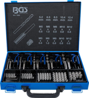 BGS 1950 Schroefdraad reparatie set | M5 - M12 | 130-delig