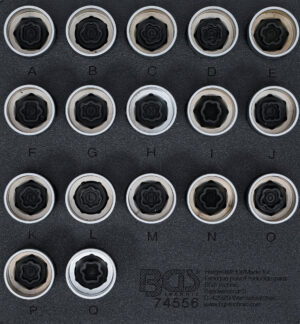 BGS 74556 Slotbout doppen Land Rover | 17-delig