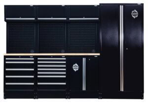 BUNKER D27203 Werkplaatsopstelling, hardhouten werkblad, 15dlg