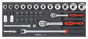 SONIC 203103 Combinatieset 3/8" SFS-XS 31-dlg.