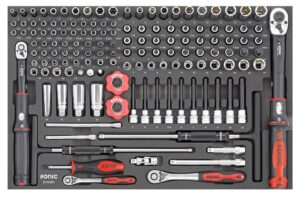 SONIC 214301 Combinatieset 1/4" en 3/8" SFS-M 143-dlg.