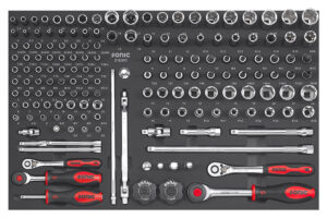 SONIC 216303 Combinatieset 1/4" en 3/8" SFS-M 163-dlg.