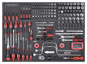 SONIC 219401 Combinatieset 1/4", 3/8" en 1/2" SFS-XL 194-dlg.
