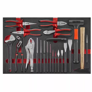 FORCE FC-5225 Hamer, beitel, tangen set | 22-delig