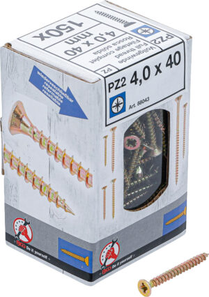 BGS-88043 Multifunctionele schroeven | Kruiskop PZ2 | 4,0 x 40 mm | 150 stuks