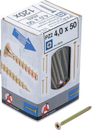 BGS-88045 Multifunctionele schroeven | Kruiskop PZ2 | 4,0 x 50 mm | 120 stuks