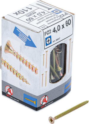 BGS-88047 Multifunctionele schroeven | Kruiskop PZ2 | 4,0 x 60 mm | 110 stuks