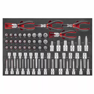 FORCE FC-4642 Doppen set met tangen | 1/2" | 64-delig