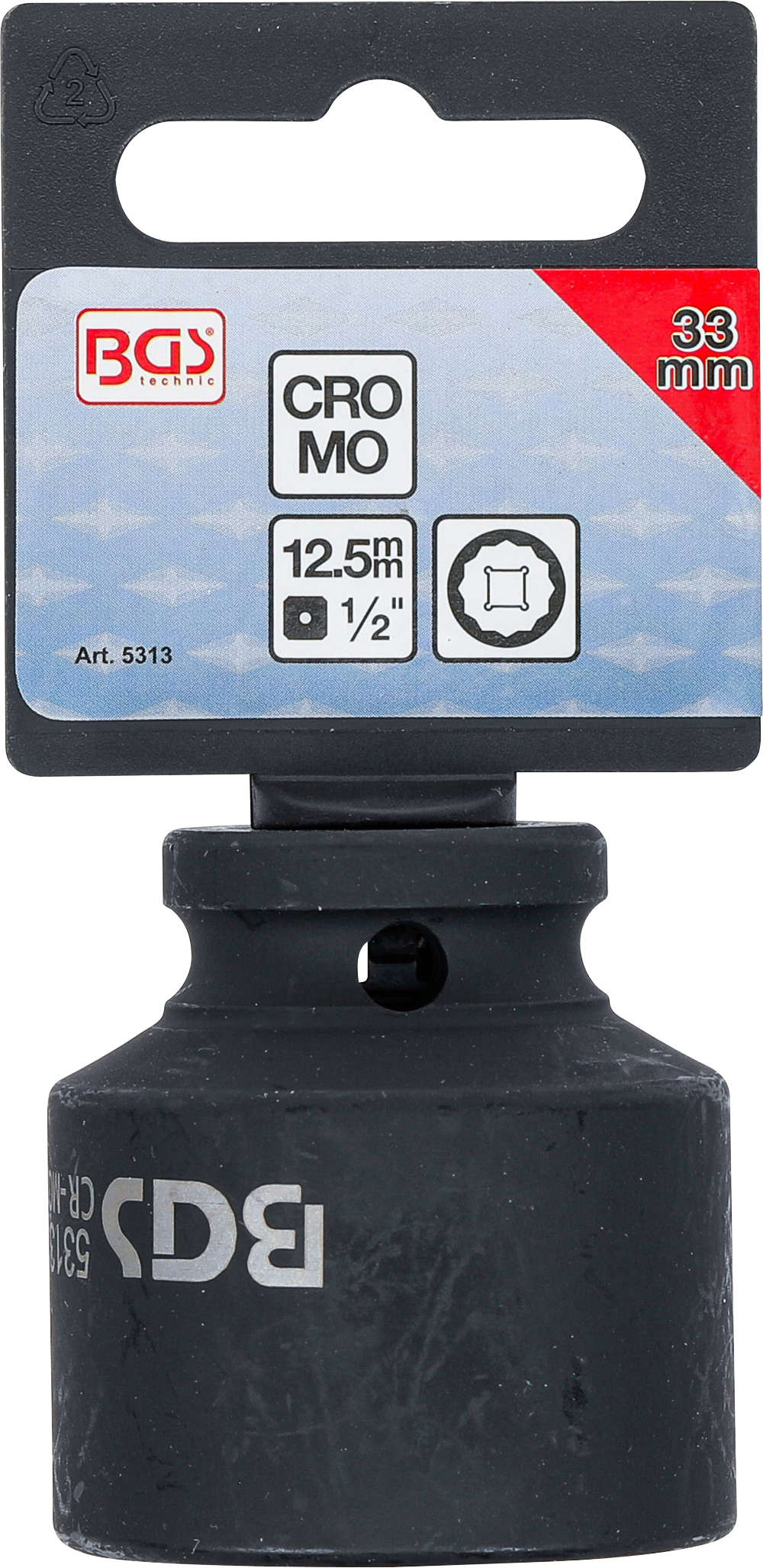 BGS 5180-M17 | Chiave A Bussola | 12,5 Mm (1/2") | Poligonale Interno (per XZN) M17