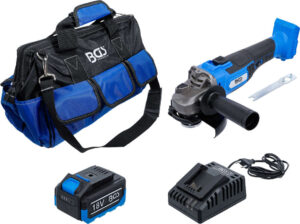 BGS 7396 Accu haakse slijper set | borstelloos | 18 V | met oplaadbare accu en snellader