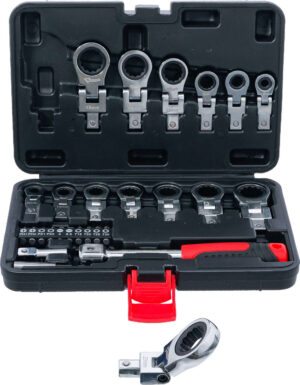 BGS 84529 Ring ratelsleutel set met opzetstukken | 6 - 20 mm | 27-delig